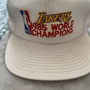 Vintage 1985 Lakers World Championship Hat